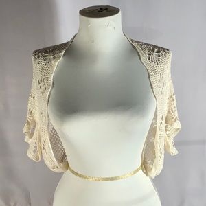 Victoria Women Lace Crocheted Cardigan